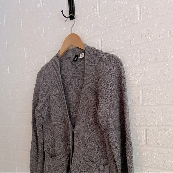 Urban Outfitters Sweaters - Urban Outfitters BDG grey cable knit grandpa sweater cardigan. Size small